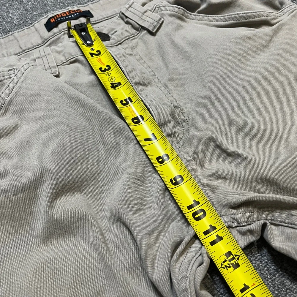 Ridgecut Toughwear Mens 34x32 Beige Canvas Carpenter Pants Utility Workwear - Picture 6 of 11